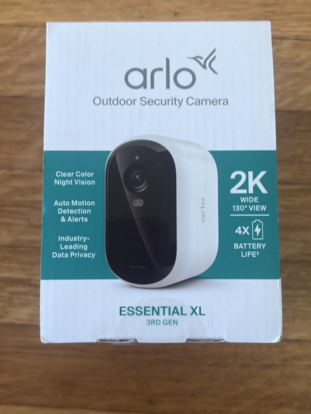 Arlo Essential XL 3rd Gen Outdoor Security Camera - White